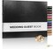 Gallery Leather Guest Book Wedding, Party, Special Events, add Polaroid Photos, 192 Lined Pages, Bonded Leather, Hardcover 7" x 9"